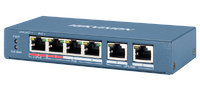 DS-3E0106HP-E  |  HIKVISION  -    Switch PoE No Gestionable  |  4 puertos 10/100 Mbps PoE + 2 Uplink 10/100Mbps |  60W