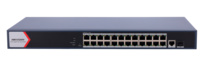 DS-3E1526P-EI/M  |  HIKVISION  -    Switch  PoE  de 24 puertos RJ45 GE + 2 puertos Gigabit RJ45/SFP  |  230W