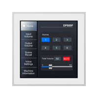 DSPPA-DP800F  |  DSPPA  -   Panel de control Táctil e Inteligente |  Instalación en pared  |  Interfaz RS485