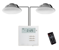 DSPPA-M2U  |  DSPPA  -   Kit de Altavoces de techo + Amplificador de pared |  Potencia 2x10W  |  Reproducción via BT, FM, SD, USB, AUX