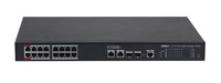 S4220-16GT-190  |  DAHUA  -  16 PoE Gigabit + 2 RJ45 Gigabit + 2 SFP Gigabit  |  190W