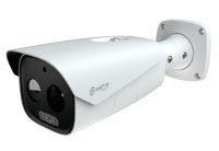SF-IPTB384A-9D5 | HIKVISION  -  Cámara térmica Dual Bullet IP Safire Smart | Sensor térmico 12 μm 384x288 VOx | Lente 9 mm | Sensor óptico 1/2.7” 5 Mpx | Lente 8 mm