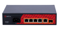 SF-SW0604HIPOE-GF-65  |  SAFIRE SMART  -  4 puertos PoE + 1 Uplink RJ45 + 1 Uplink SFP  |  3 Puertos PoE+ 30W + 1 Puerto Hi-PoE 60W