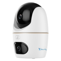 XS-IPH5D-5EW-DUAL  |  X-SECURITY  -   Cámara IP dual Wi-Fi  |  Doble Lente (Panorámica 5Mpx + PT 5Mpx)  |  Lente PT 3.6 mm | Lente panorámica 3.6 mm