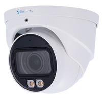 XS-IPT990ZA-4P-DL-WIZ  |  X-SECURITY  -   Cámara domo IP Turret  WizSense |  4 Mpx  |  Lente Motorizada 2.7~13.5mm  |  Dual Light(IR 40m y Luz Blanca 40m  |  Micrófono integrado