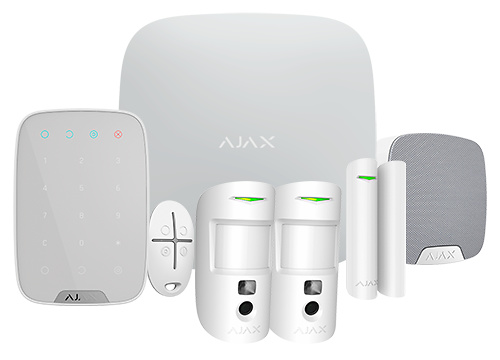 AJAX AJ-STARTERKIT-CAM-B Kit de AlarmaEthernet y Dual SIM GPRS