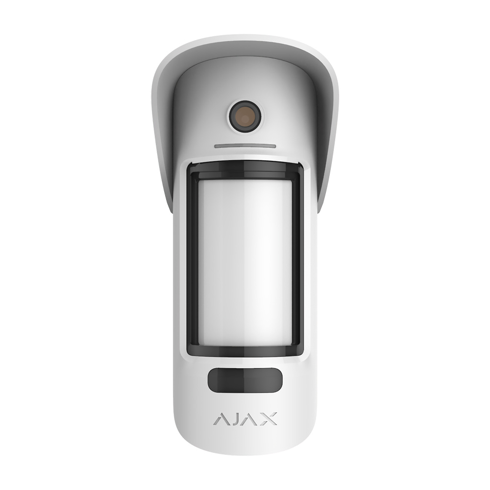 AJ-MOTIONCAMOUTDOOR-W  |  AJAX  -  Detector Volumétrico PIR CAM de exterior  |  Inalámbrico apto para Exterior  |  Doble PIR  |  Detección de 3 a 15 metros