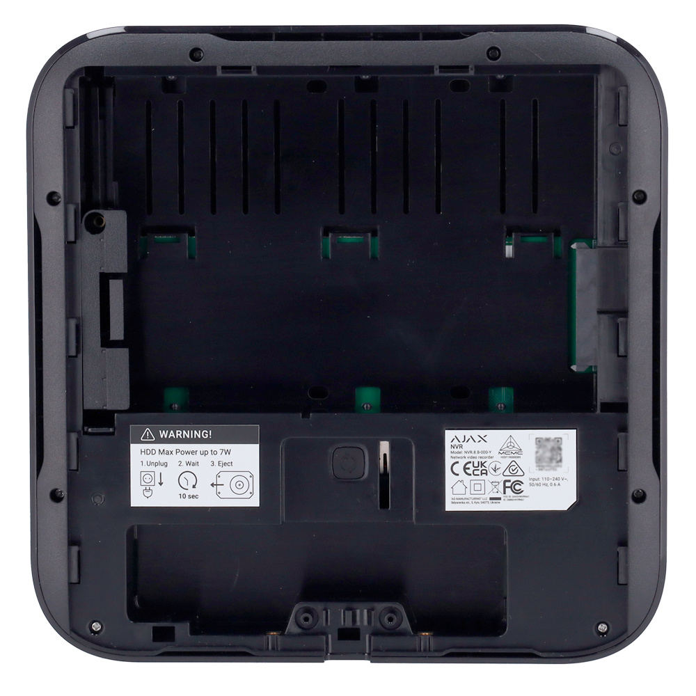AJ-NVR108-B | AJAX - Grabador NVR de 8 Canales IP | Ancho de banda 100Mbps | Resolución Max. 4K - 8 Mpx 