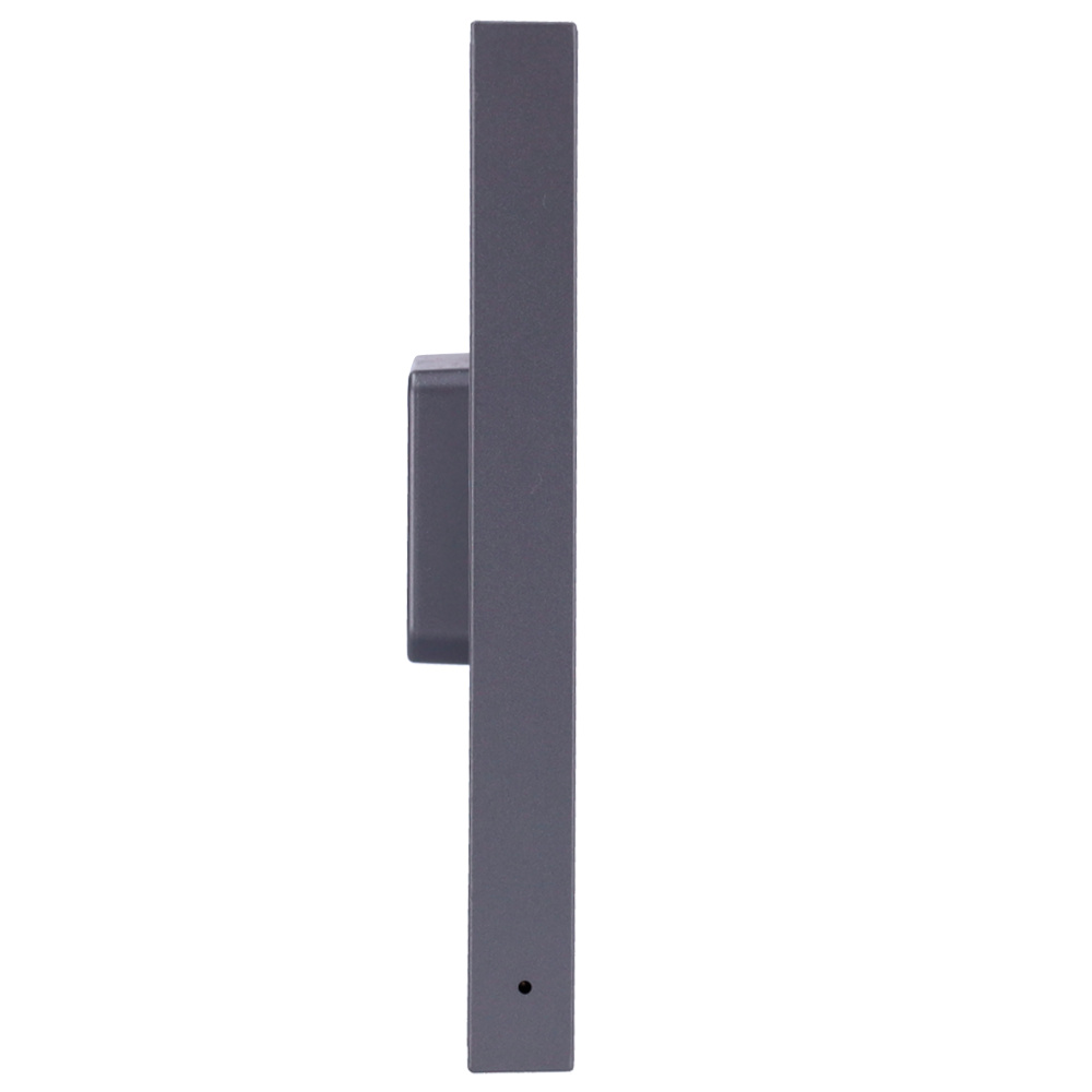 akuvox-ak-s563w-perfil Perspectiva lateral del videoportero IP Akuvox AK-S563W, destacando su grosor compacto y puerto PoE ideal para instalaciones empotradas o visibles