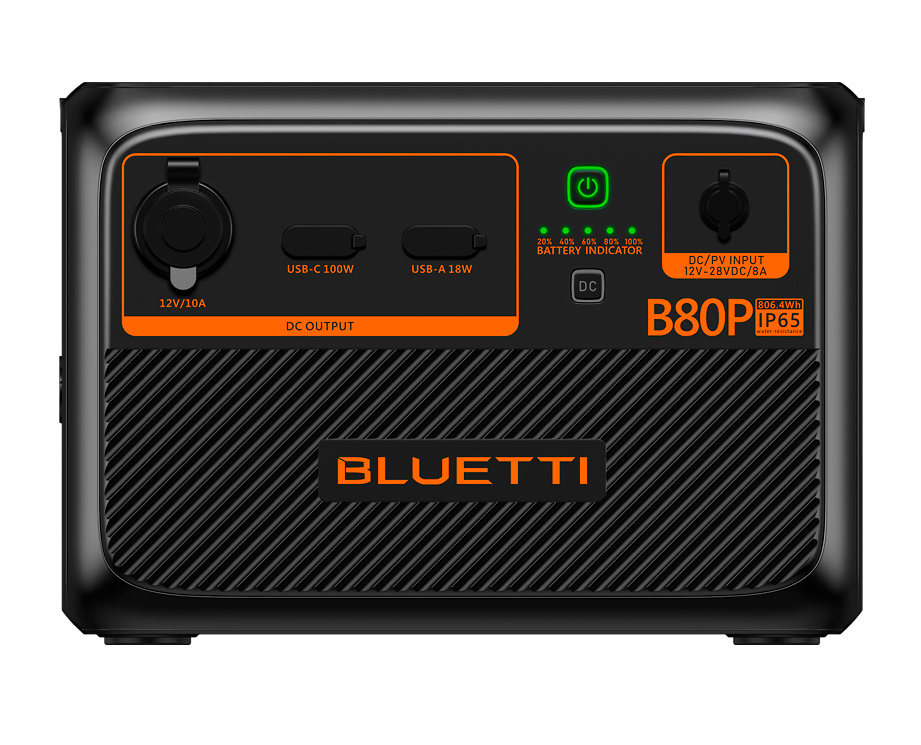 BL-B80P | BLUETTI - Batería de expansión | Gran capacidad 806Wh | LiFePO4 51.2V / 36Ah | 3500 ciclos de vida 