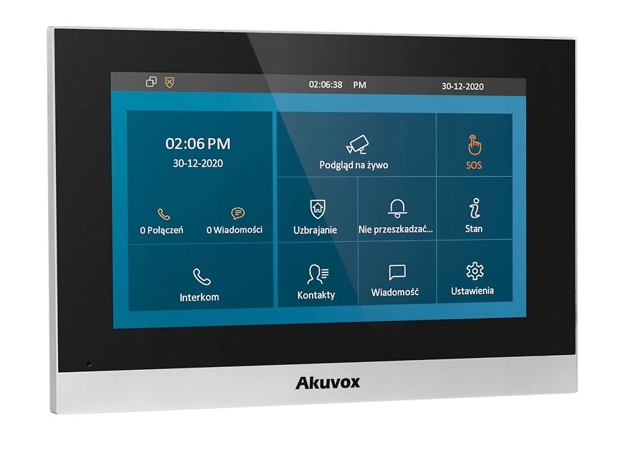 C315S  |  AKUVOX   -  Monitor  7" para Videoportero  |  2 puertos de red Ethernet RJ45 10/100Mbps |  Micrófono y Altavoz integrados