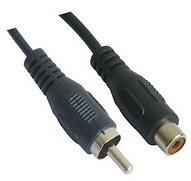 Cable de Audio RCA (Macho/Hembra) - 5m Cable de Audio con conexión RCA Macho/Hembra. Es un cable de audio apto para conectar los canales de audio de los dvr tribidos de la marca DAHUA. Tiene una longitud de 5 metros