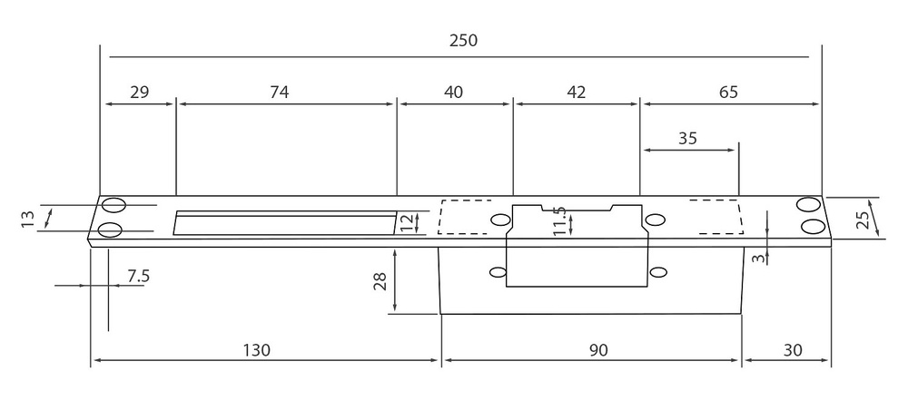 Cerradura eléctrica para Control de Accesos 