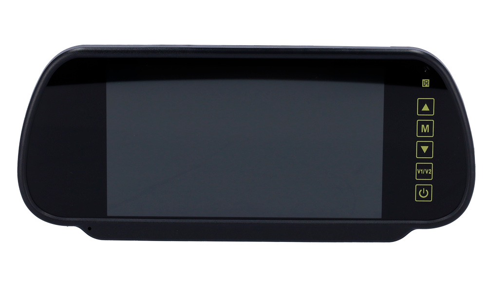 DISPLAY7-MIRROR  |    Monitor con formato retrovisor  |  Streamax compatible  |  2 canales de video