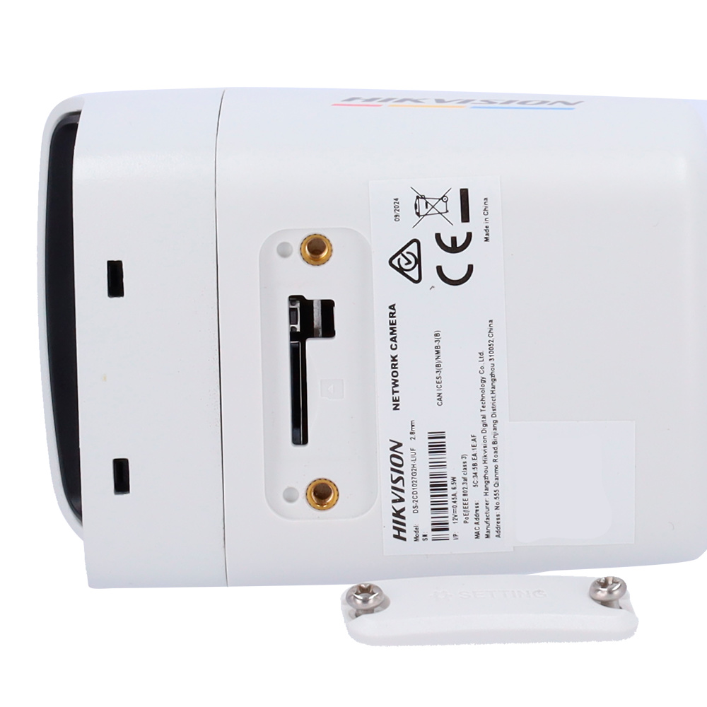 HIKVISION BULLET Hikvision DS-2CD1047G2H-LIUF(2.8mm), ofrece imagen a color 24/7, luz híbrida IR+blanca 30m, detección avanzada y compresión H.265+