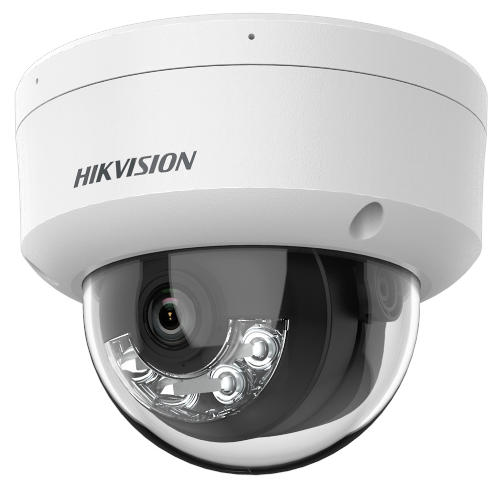 DS-2CD1141G2-LIU(4mm)  |  HIKVISION  -  Cámara Domo IP  |  Gama Value  |  4 Mpx  |  Lente fija 4mm  | Luz híbrida 20 metros  | Micrófono integrado
