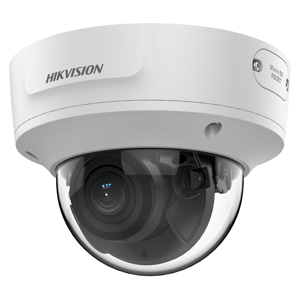 DS-2CD2763G2-IZS(2.8-12mm)  |  HIKVISION  -  Cámara Domo IP AcuSense  |  Gama PRO  |  6 Mpx  |  Lente motorizada  | Leds IR 40 metros  |  Detección de movimiento 2.0