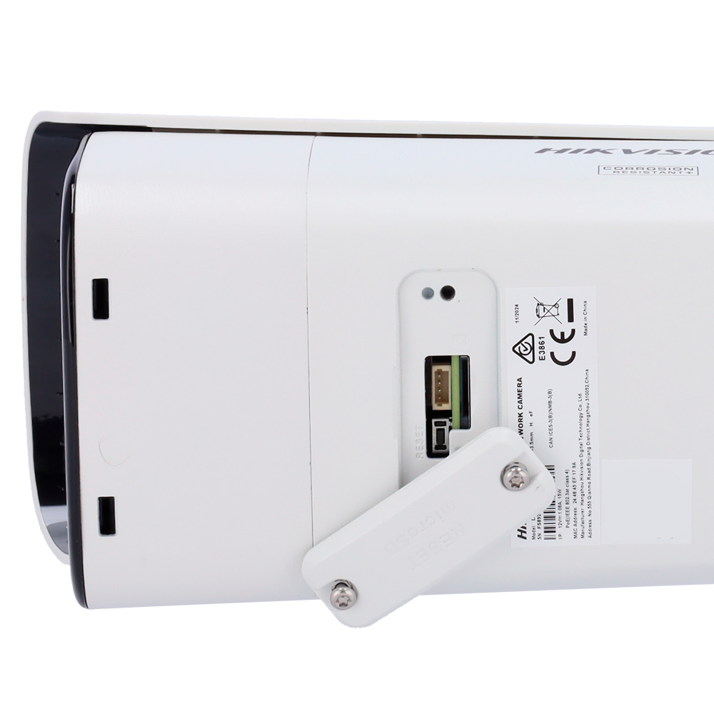 DS-2CD3686G2T-IZSY(2.7-13.5mm)(H)eF | HIKVISION - Cámara IP Bullet Gama SOLUTIONS | 8 Mpx | Lente motorizada | PoE+ | IR 60 m | Audio | Alarma | Anticorrosión 