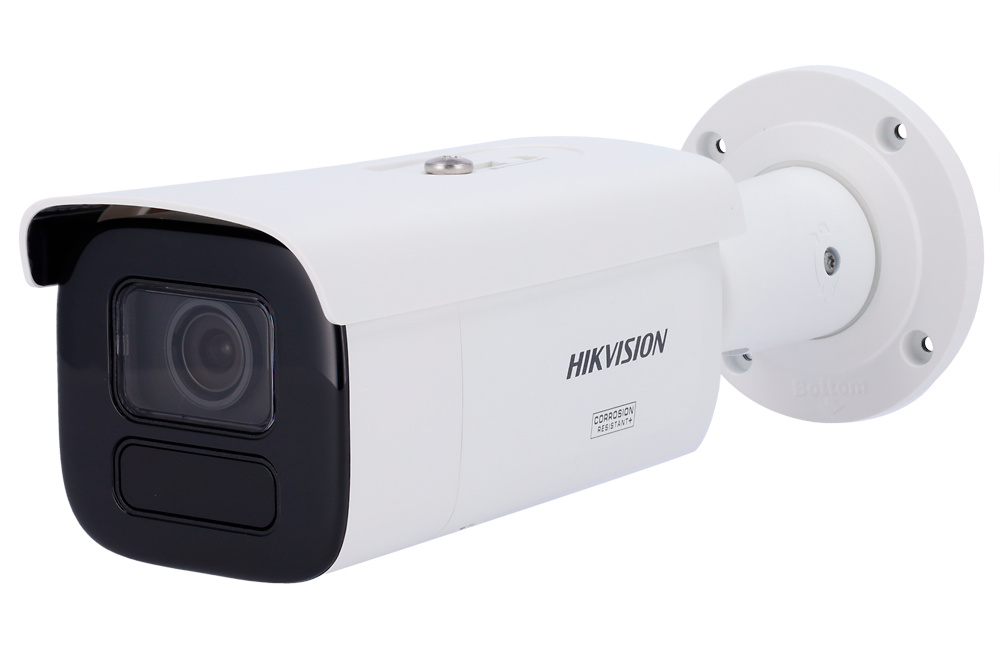 hikvision-8mpx-bullet-varifocal-exterior Cámara bullet IP Hikvision de 8 Mpx con lente varifocal motorizada y visión infrarroja de 60 m, ideal para vigilancia exterior de alta precisión