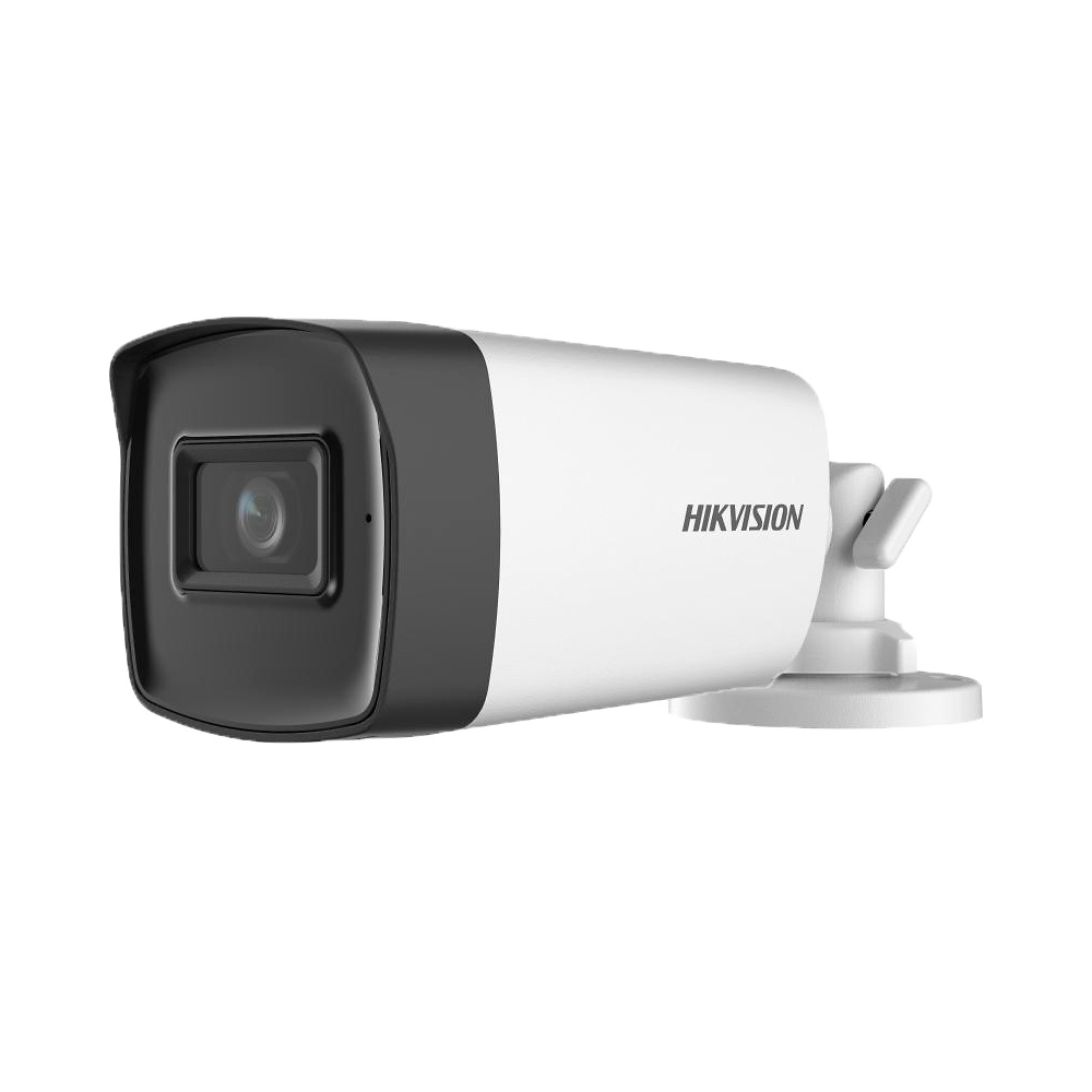 DS-2CE17H0T-IT3F(3.6mm)  |  HIKVISION  -  Cámara  Bullet 4 en 1  |  Gama Value  | 5 Mpx  |  Lente fija 3,6 mm |  Leds IR 40 metros  |  Micrófono integrado