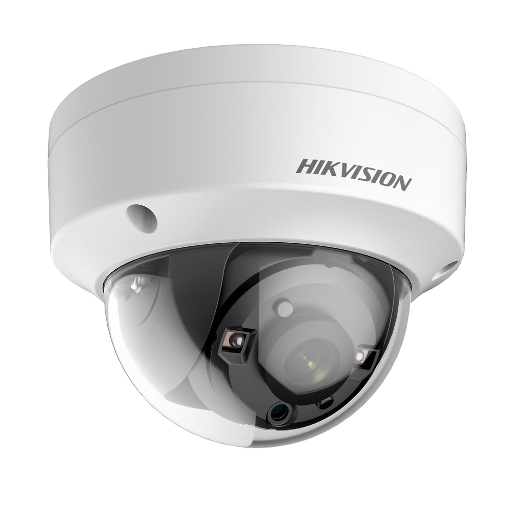 DS-2CE57H8T-VPITF(2.8mm)  |  HIKVISION  -   Cámara Domo 4en1 Gama Value  |  5 Mpx  |  Lente fija 2,8mm |  Leds IR 30 m  |  Ultra Low Light