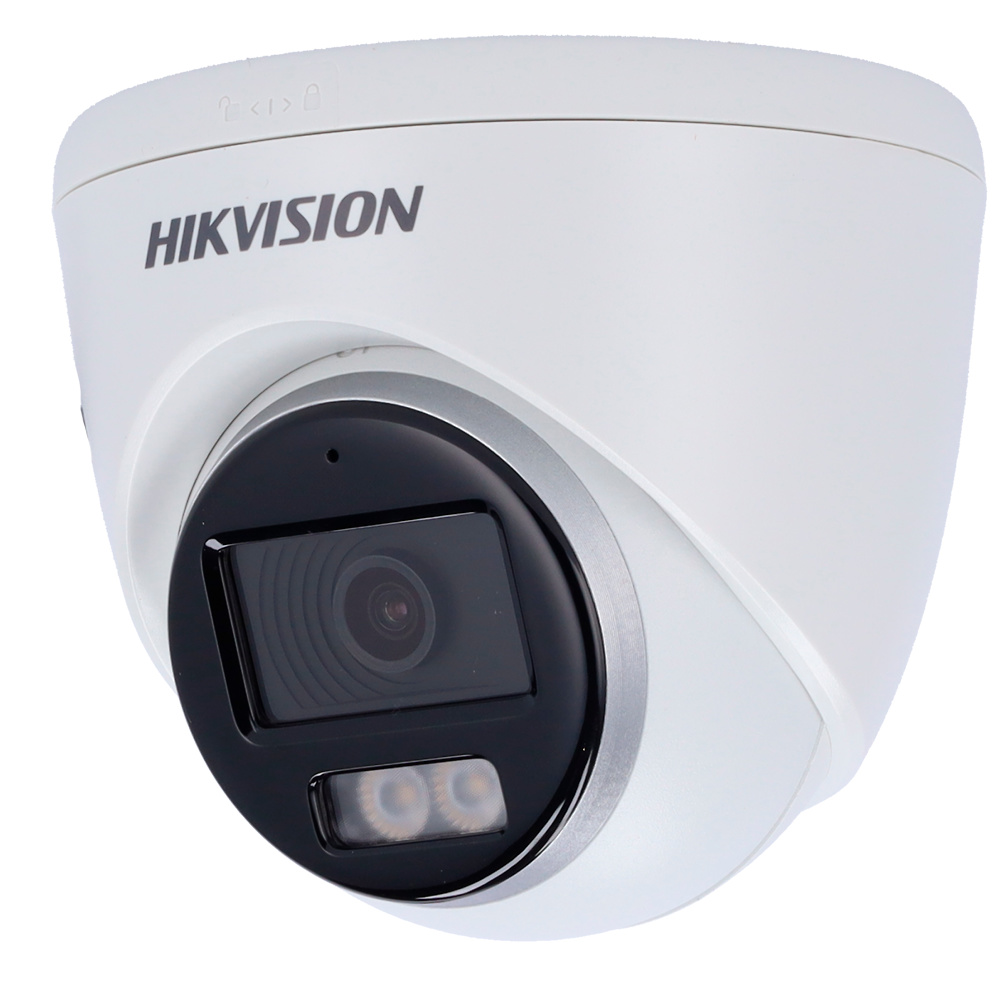 DS-2CE72DF0T-LFS(2.8mm)  |  HIKVISION  -   Cámara Domo 4en1 ColorVu  |  2 Mpx  |  Lente fija 2,8mm  |  Luz híbrida alcance 40 m