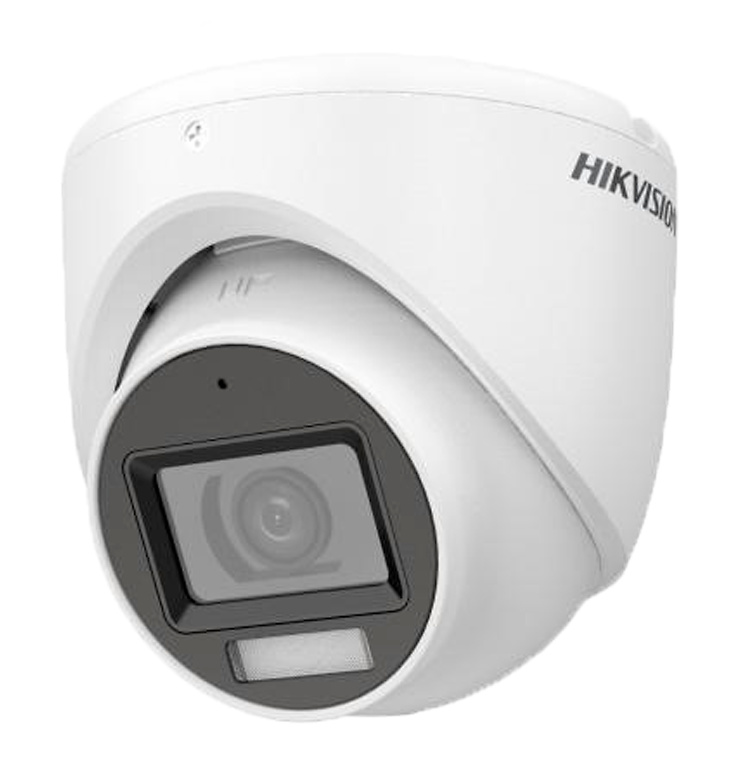 DS-2CE76K0T-LMFS(2.8mm)  |  HIKVISION  -   Cámara Domo 4en1 Gama Value  |  5 Mpx  |  Lente fija 2,8mm  |  Dual Light: Smart IR 30 m y luz blanca 20 m  |  Micrófono integrado