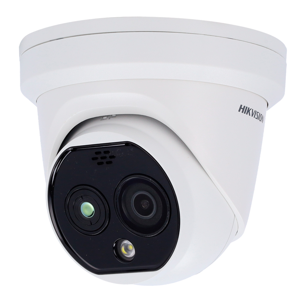 DS-2TD1217-2/QA | HIKVISION  -  Cámara Térmica tipo Domo  |  Lente sensor térmico  1.8 mm  |  Lente sensor óptico 2 mm  |  Sensibilidad térmica ≤ 40mK