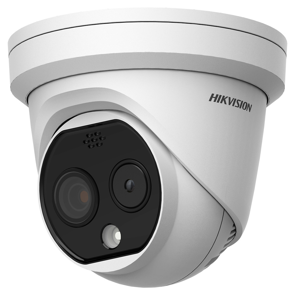 DS-2TD1228-3/QA | HIKVISION  -  Cámara Térmica tipo Domo  |  Lente sensor térmico  3.6 mm  |  Lente sensor óptico 4.3 mm  |  Sensibilidad térmica ≤ 40mK