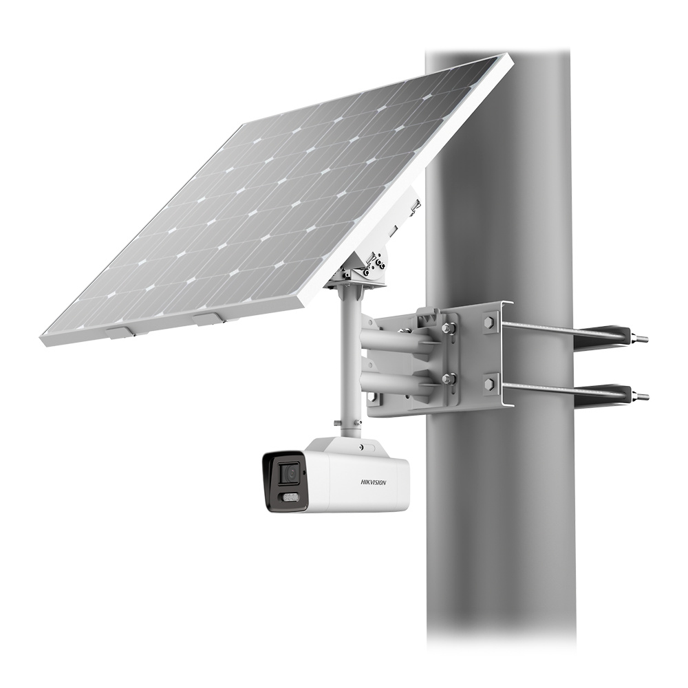 DS-2XS6A47G1-LS/C36S80(4mm) |  HIKVISION  -  Cámara IP Bullet 4G con Alimentación Autónoma / Solar  |  ColorVu  |  4 Mpx  |  Lente 4 mm  |  AcuSense: Clasificación de humanos y vehículos