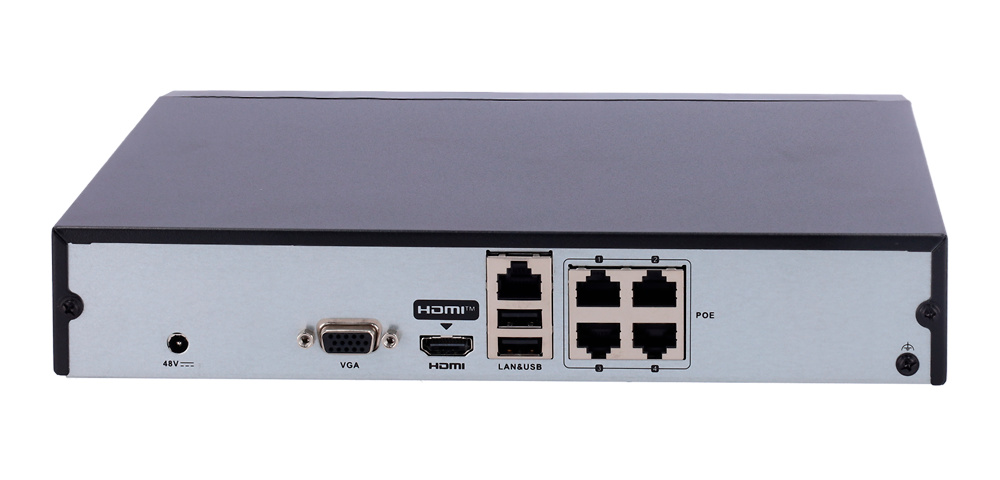 DS-7104NI-Q1/4P/M(D) | HIKVISION - Grabador NVR de 4 canales | 4 Canales PoE 36W | 40 Mbps | Resolución max. 6 Mpx 