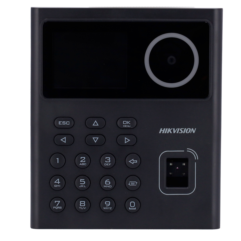 DS-K1T320MFX | HIKVISION - Terminal de Control de acceso y presencia | Identificación por huella, reconocimiento facial, contraseña PIN , tarjeta MF 13,56 MhZ y y/o combinaciones 