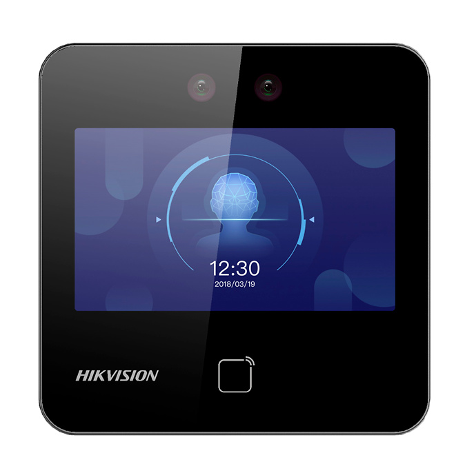 DS-K1T343EX  |  HIKVISION  -  Terminal de Control de acceso y presencia  |  Identificación por tarjeta EM 125 KhZ, reconocimiento facial, contraseña y/o combinaciones