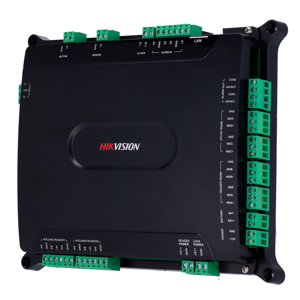 DS-K2601T-MAINBOARD  |  HIKVISION  -  Controladora de accesos Biométrica |  Soporta hasta 2 lectores Wiegand y 2 lectores RS485  |  Comunicación TCP/IP, RS485, eHome e ISAPI