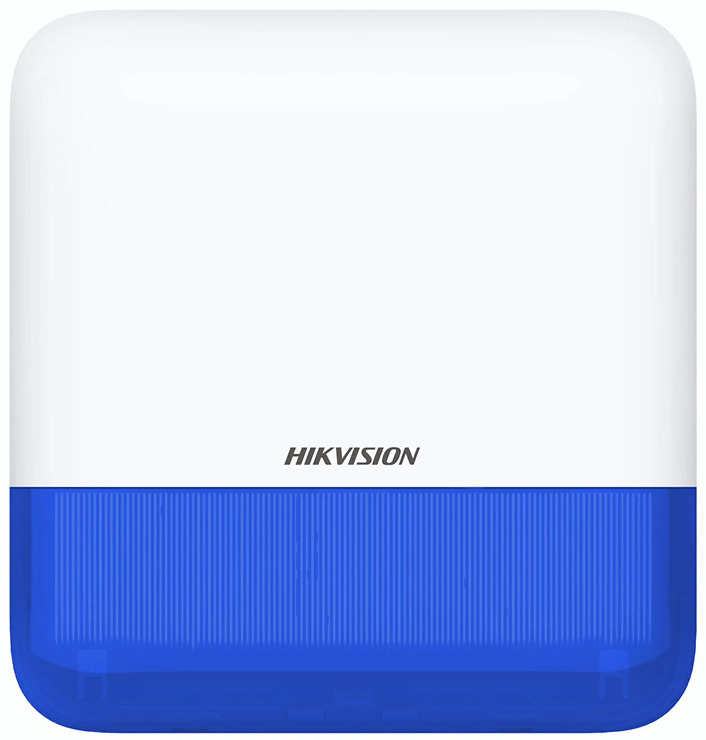 DS-PS1-E-WE (Blue)  |  HIKVISION  -  Sirena de exterior vía  radio  |  110dB |  Serie AX PRO