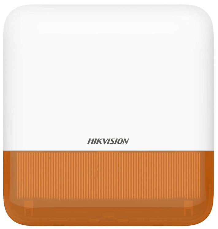 DS-PS1-E-WE (Orange)  |  HIKVISION  -  Sirena de exterior vía  radio  |  110dB |  Serie AX PRO