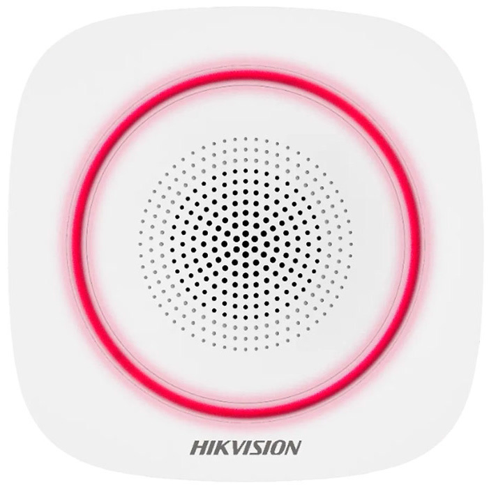 DS-PS1-I-WE (Red)  |  HIKVISION  -  Sirena de interior vía  radio  |  110dB |  Serie AX PRO  |  Interior