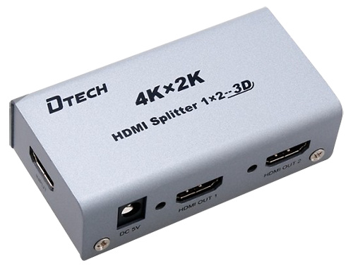 Duplicador de señal HDMI  -  1 Entrada / 2 Salidas  -  5V DC