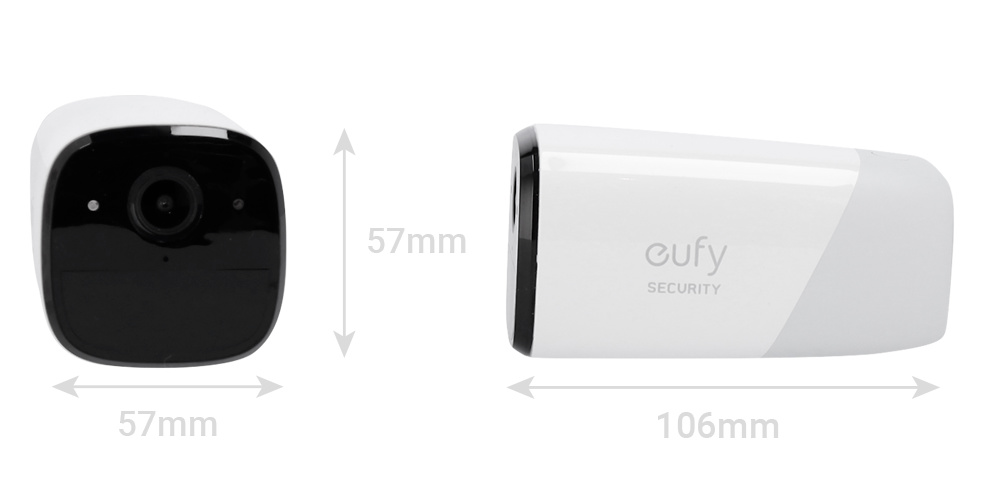EUFY-CAM2PRO-S221-ADDON | EUFY - Camara para añadir a HomeBase 2 Eufy by Anker | Resolución 2K | Ángulo de Visión 140º | Audio bidireccional (micrófono y altavoz integrados) 