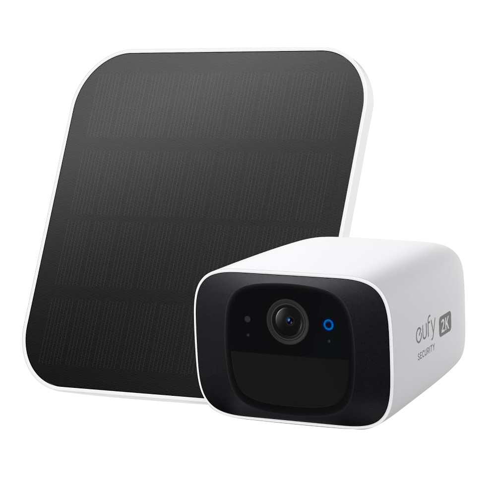 EUFY-SOLOCAM-C210-SOLAR | Eufy by Anker Compra la cámara IP WiFi con panel solar Eufy by Anker EUFY-SOLOCAM-C210-SOLAR en nuestra tienda online. Con resolución 2K, esta cámara ofrece imágenes nítidas y detalladas, detección inteligente de movimiento y visión nocturna avanzada. Equipadas con un panel solar para energía continua, audio bidireccional y conectividad WiFi para fácil instalación y gestión remota a través de la app Eufy Security. Ideal para la seguridad en exteriores, compatible con Amazon Alexa y Google Assistant. ¡Protege tu propiedad con tecnología avanzada de Eufy! Disponible en tu tienda online de Videovigilancia y Seguridad electrónica www.ipcenter.es