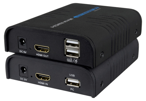 Extensor de HDMI y USB Extensor de video HDMI y USB por cable UTP