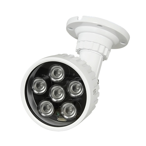 Foco Infrraojo Foco Infrarrojo de 850nM. Es un foco de iluminación infrarroja que se utiliza como complemento para las camaras de vigilancia y videovigilancia, para tener una imagen clara y nítida en la oscuridad.