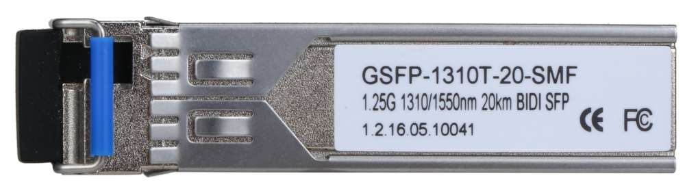 GSFP-1310T-20-SMF | DAHUA - Módulo óptico SFP monomodo (SM) | Conector LC para 1 fibra | 1310nm / 1550nm 