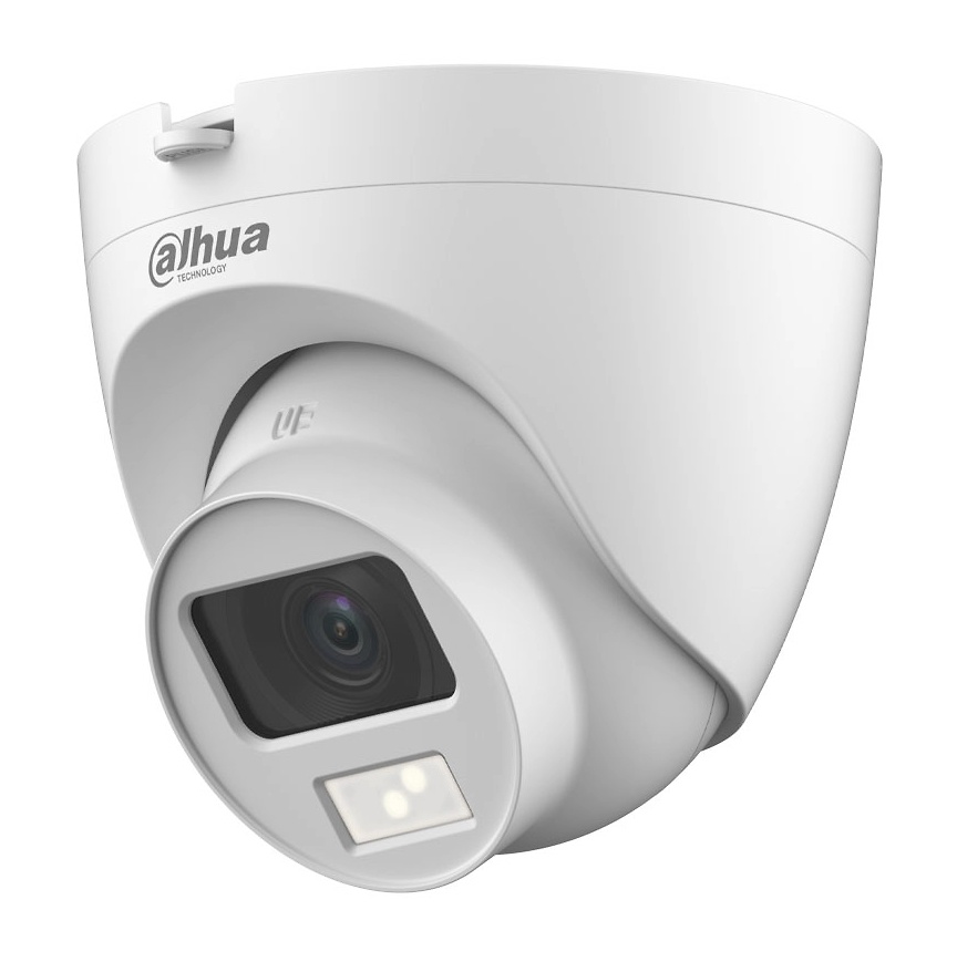 HAC-HDW1500CLQP-IL-A-0280B-S2 | DAHUA - Cámara domo 4 en 1 Full Color | 5 Mpx | Lente fija | Smart Light 20 metros | Micrófono integrado 
