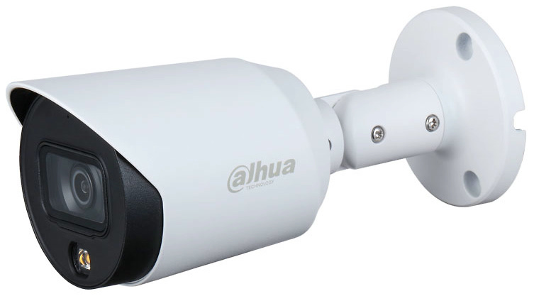 HAC-HFW1239TP-LED-0280B-S2  |  DAHUA  -   Cámara  Bullet  StarLight  Full-Color |  2 Mpx  |  Lente fija  | Smart Light 20 metros