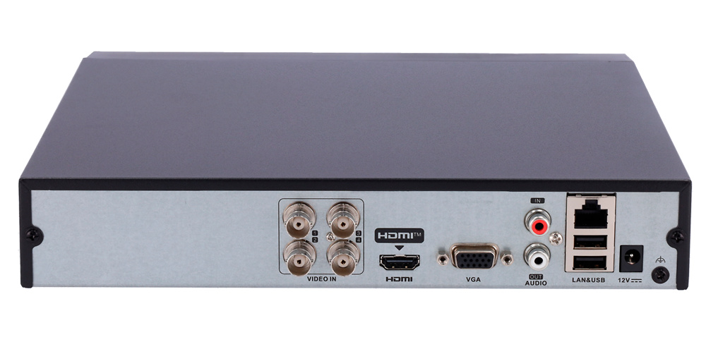 HWD-7104MH-G4 | HIKVISION - Grabador 5 en 1 | 4 Canales de video BNC + 4 canales IP | Audio bidireccional | Resolución Máx. 8 Mpx 