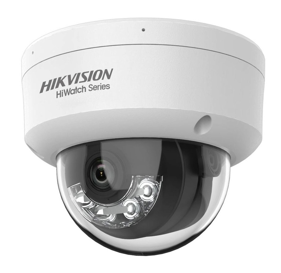 HWI-D120HA-LU(2.8mm) | HIKVISION - Cámara IP Domo | 2 Mpx | Lente fija 2,8 mm | Smart Dual Light 30 metros | Detección de Movimiento 2.0 | Micrófono integrado 