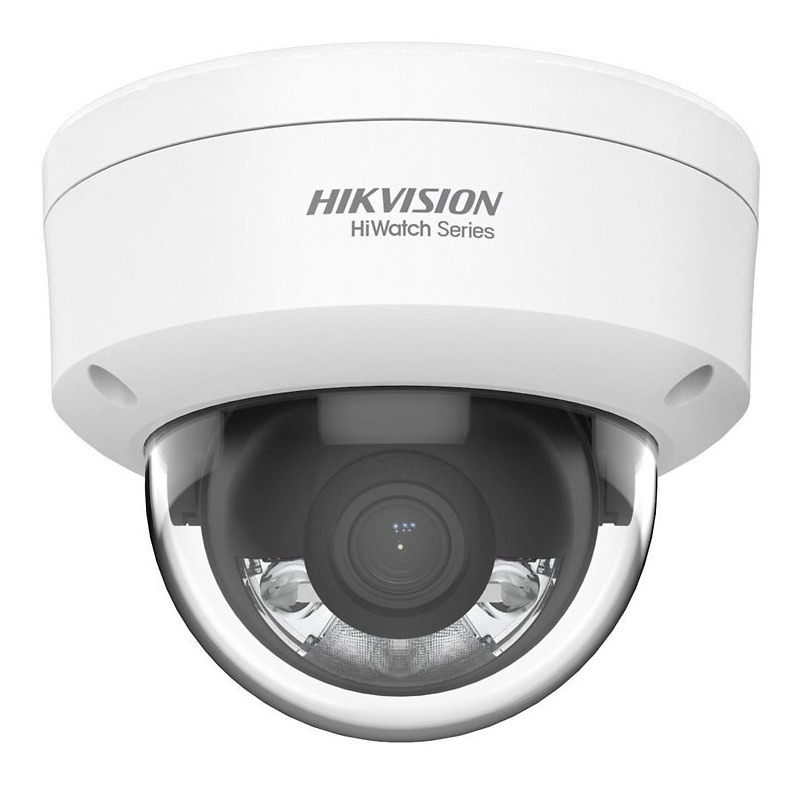 HWI-D129HA-M |  HIKVISION  -  Cámara  IP Domo  ColorVu  |  2 Mpx  |  Lente fija 2.8 mm  |  Luz blanca 30 metros  |  Detección de Movimiento 2.0