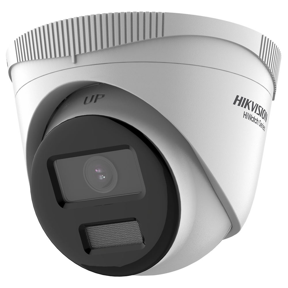 HWI-T249H(2.8mm)  |  HIKVISION  -   Cámara IP Domo Color Vu  |  4 Mpx  |  Lente fija Gran Angular  |  Led blanco 30 metros