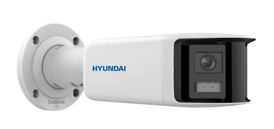 HYU-1032 | HYUNDAI - Cámara IP Bullet Panorámica 180º | 4 Mpx | Lente dual 2,8 mm | Luz blanca 40 metros 